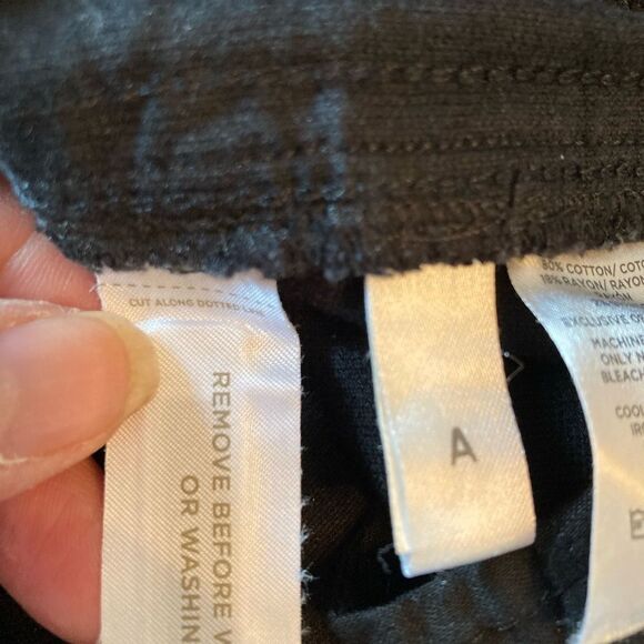 LOFT NWOT evening pants velvet w/ two row of ribbon side stripes & pockets 8/29 - Picture 11 of 11